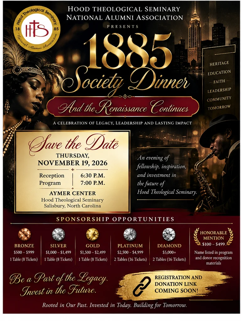1885 Society Dinner save-the-date and sponsorship flyer